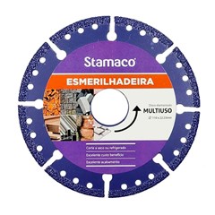 Disco de Corte Diamantado Segmentado Diâmetro 110mm Furo 22,23mm Multimateriais 10760 Stamaco