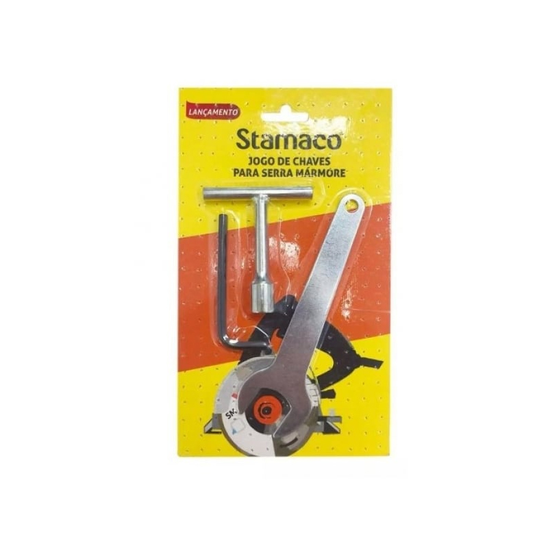 Kit Para Serra Mármore 3 Peças ( Chaves Canhão, Allen E Boca) 7951 Stamaco
