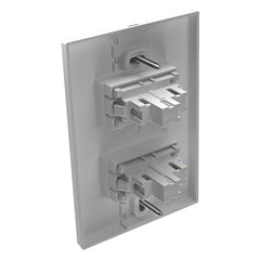Interruptor 2 Secões Simples Branco Click 81411 Mec-Tronic