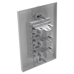 Interruptor 3 Secões Simples Branco Click 81414 Mec-Tronic