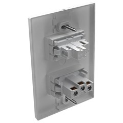 Interruptor 1 Seção Com Tomada 2p+T 10a Branco Click 49090 Mec-Tronic