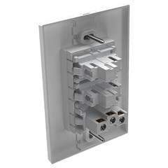 Interruptor 2 Secões Com Tomada 2p+T 10a Branco Click 49094 Mec-Tronic