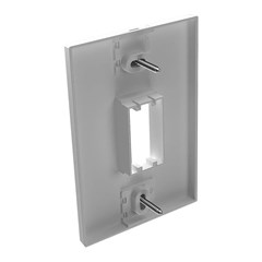 Placa 4x2 Com Suporte 1 Módulo Vertical Branca Click 82241 Mec-Tronic