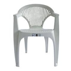 Poltrona Pvc Boa Viagem Branca Liberty Plast