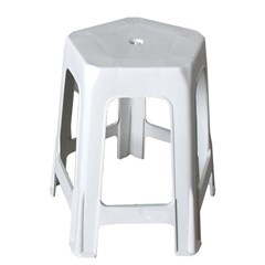 Banqueta Pvc Piedade Branca Liberty Plast