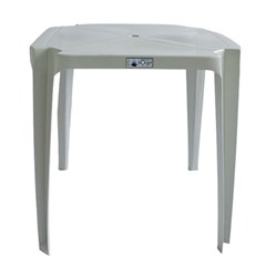 Mesa Quadrada Pvc Tamandaré Branca 70 X 70 Cm Liberty Plast