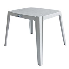 Mesa Quadrada Pvc Apoio-Centro Branca Liberty Plast