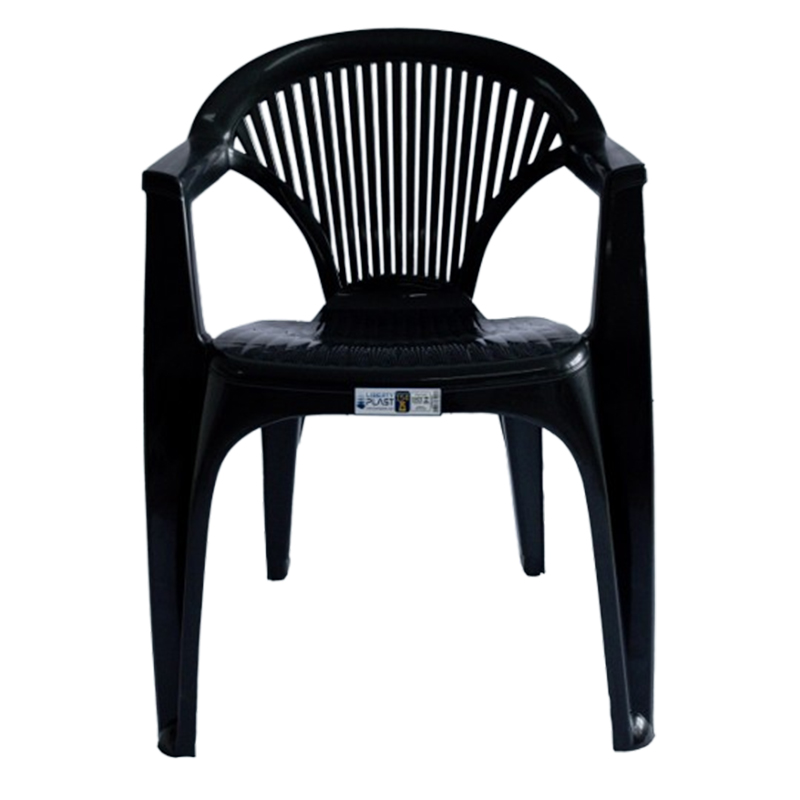 Poltrona Pvc Boa Viagem Preta Liberty Plast