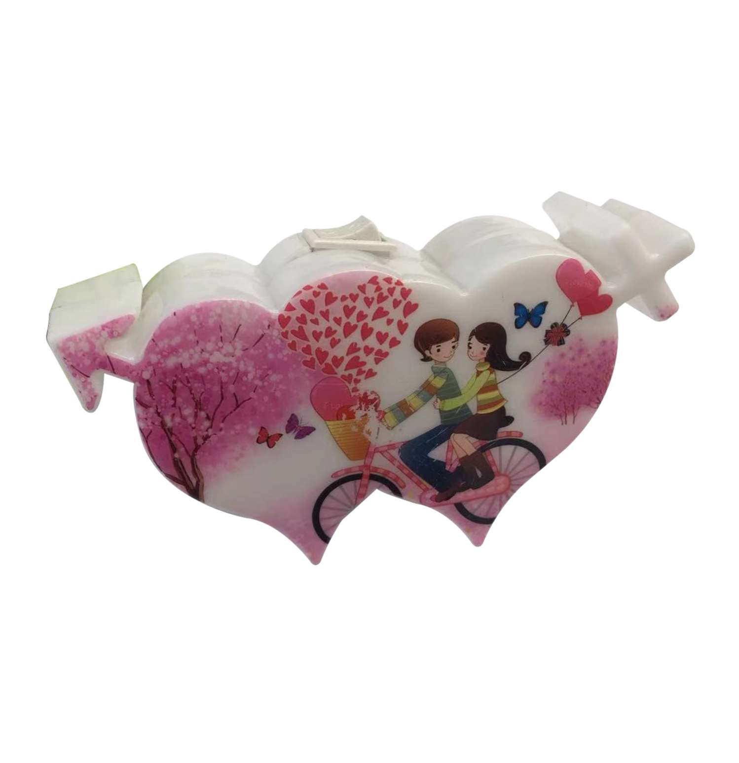 Luminária Led Noturna Infantil Coração 0,3w 10504/11642 Sorte Luz