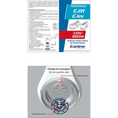 Resistência Para Ducha E-Lev 6800w/220v 3803-220 Enerbras