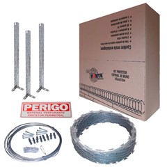 Kit Concertina (Protetor Perimetral) Não Clipada 450mmx10m (1 Rolo 10m, 3 Hastes, Arame Pantaneiro 21m, 6 Paraf.E Buchas, 80 Arames 16 P/Amarração E 1 Placa Advertência) 2604 Calhaforte