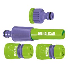 Jogo Conectores Em Pvc Para Engate Rápido Mangueira 1/2