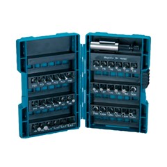 Bits de Torção (Fenda/Philips/Pozidrive/Torx/Hexagonal) Jogo 37 Peças Para Furadeiras E Parafusadeiras B-28606 Makita