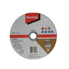 Disco de Corte Abrasivo Para Metal E Inox 180 X 2,0 X 22,23mm D-65975 Makita