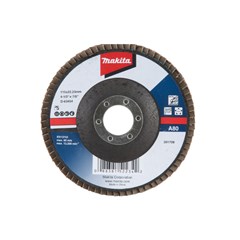 Disco Flap Plano Para Metal Diâmetro 115mm Furo 22,23mm Grão A80 D-63454 Makita