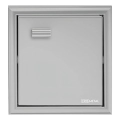 Papeleira de Embutir 17,5x 16,5x 12,5cm Silver 705-6 Crismetal