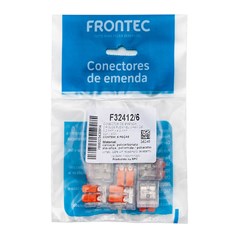 Conector Emenda 2 Fios Até 4mm Com 6 Unidades F32412/6 Frontec