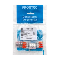 Conector Emenda 3 Fios Até 4mm Com 4 Unidades F32413/4 Frontec