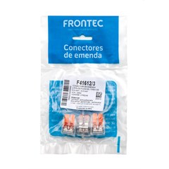 Conector Emenda 2 Fios Até 6mm Com 3 Unidades F41612/3 Frontec