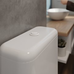 Botão Superior Para Caixa de Descarga Acoplada Acionamento Duplo Branco 94900 Censi