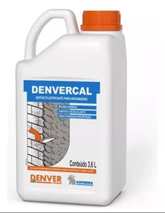 Aditivo Plastificante Para Argamassa E Reboco Denvercal 3,6l