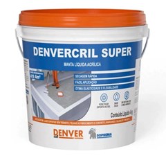 Manta Líquida Acrílica Branca Flexível Impermeável Denvercril Super Branco 4kg