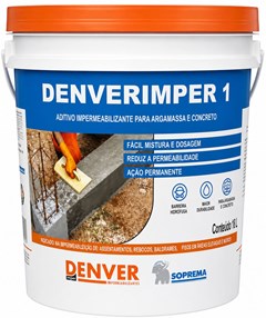 Aditivo Impermeabilizante Denverimper 1 18l Para Concretos E Argamassas