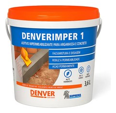 Aditivo Impermeabilizante Denverimper 1 3,6l Para Concretos E Argamassas
