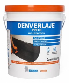 Manta Líquida Asfáltica Denverlaje Preto 18kg