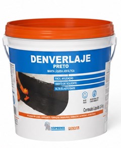 Manta Líquida Asfáltica Denverlaje Preto 3,6kg