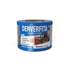 Fita Adesiva Impermeabilizante Com Película Alumínio Larg.10cm Espes.1,0mm Rolo C/10m Denverfita