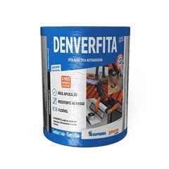 Fita Adesiva Impermeabilizante Com Película Alumínio Larg.15cm Espeps.1,0mm Rolo C/10m Denverfita