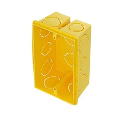 Caixa de Luz de Embutir Em Pvc Amarela 4x2